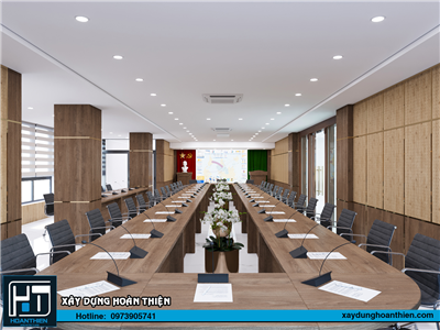Thiết kế nội thất phòng họp-hải dương